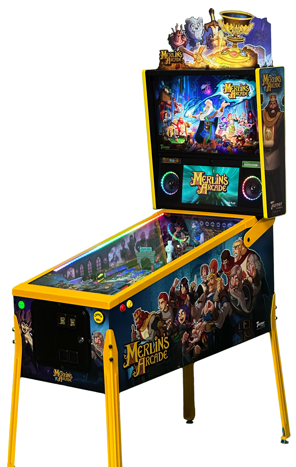 Turner Pinball Merlin’s Arcade Pinball Machine – Legendary Edition