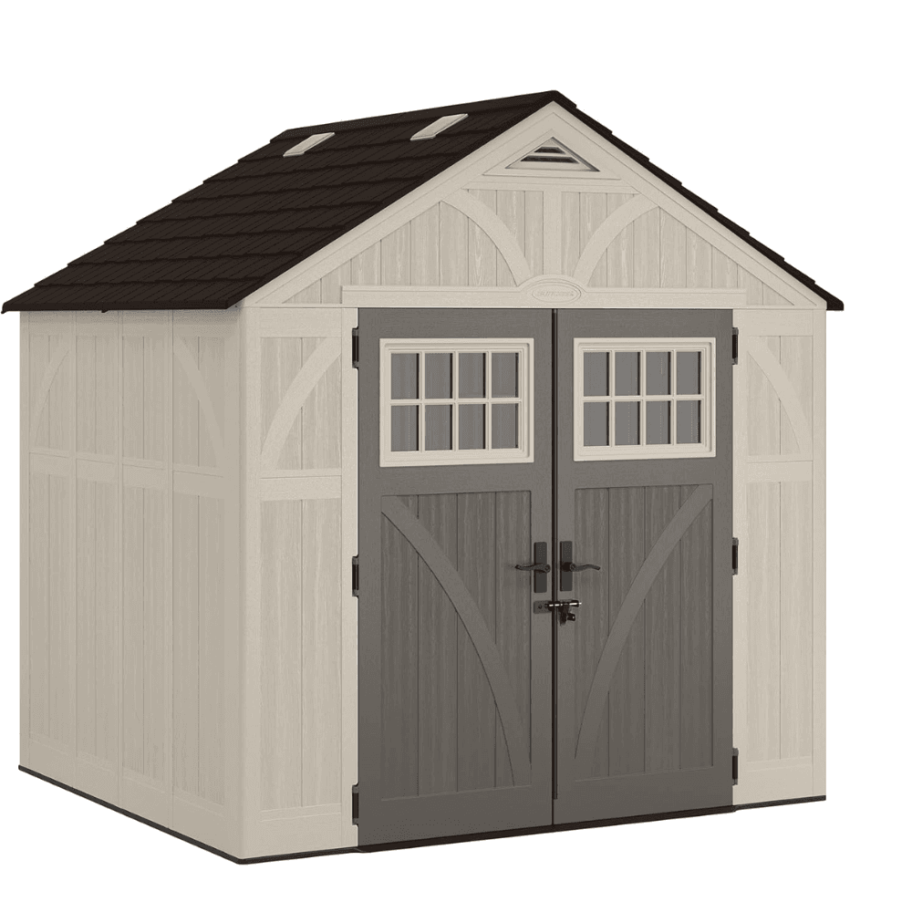 Suncast Tremont 8 ft. W x 7 ft. D Resin Storage Shed BMS8700