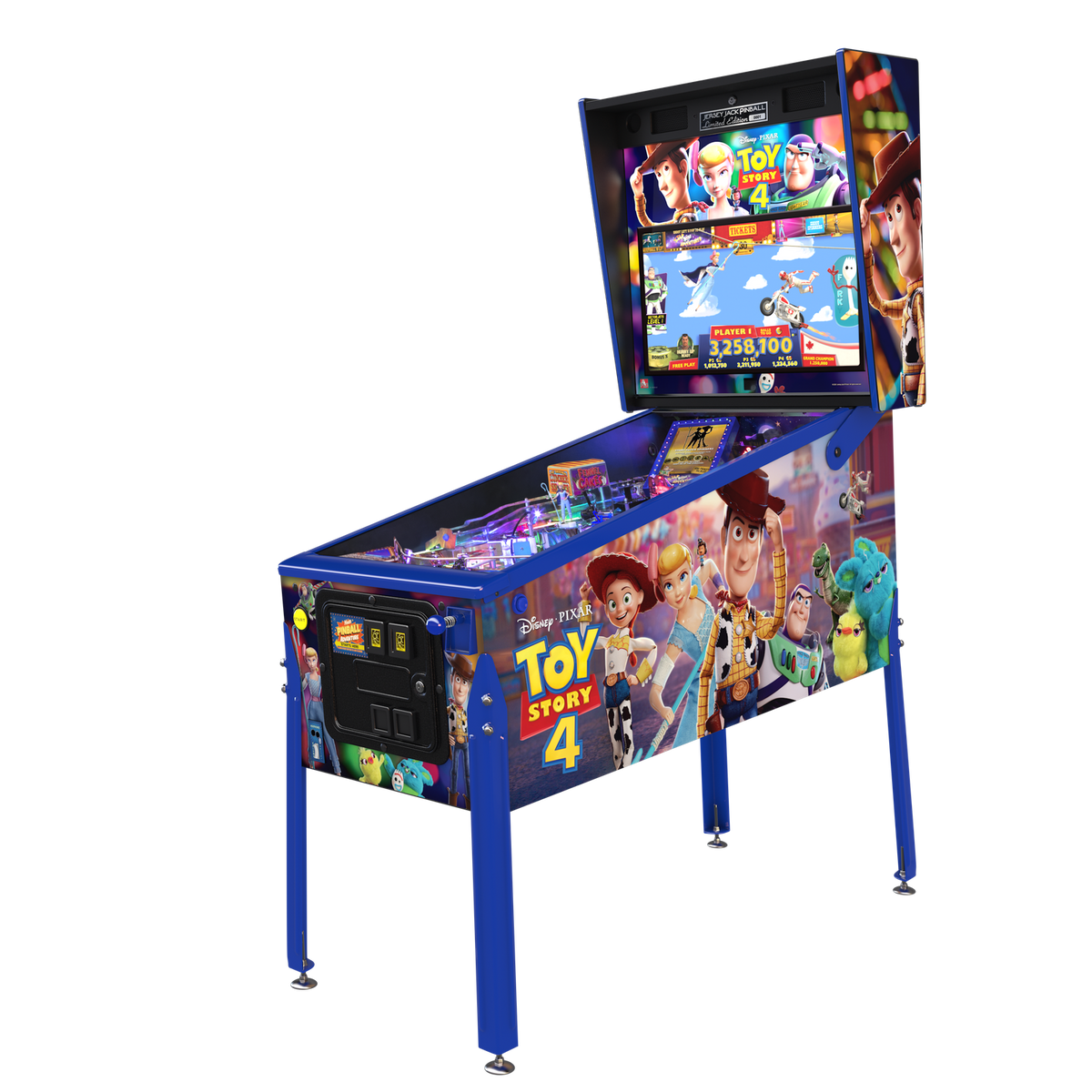 JJP Toy Story 4 Limited Edition Pinball Machine