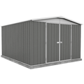 VEIKOUS 10 ft. W x 12 ft. D Outdoor Metal Storage Shed in Gray (120 sq. ft.)